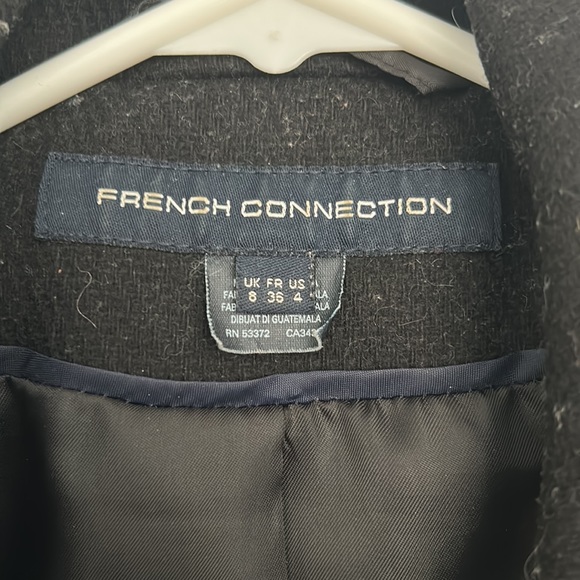 FCUK Wool and Lambskin Coat - Picture 3 of 3